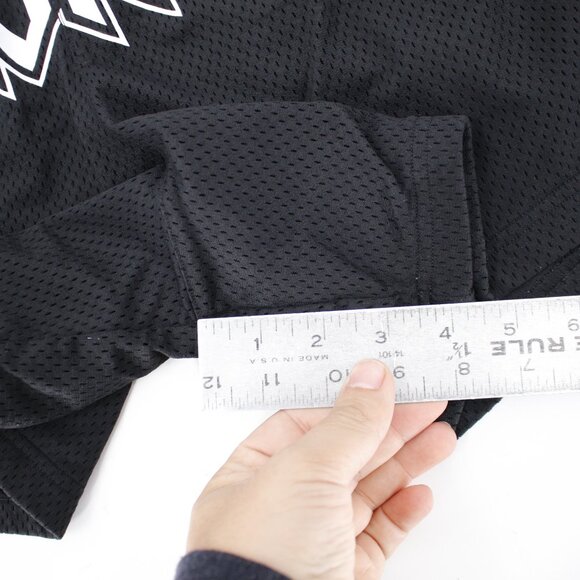 Gymshark Shorts Mens Medium Wordmark Mesh 4" Drawcord Waist black gym workout - Picture 5 of 13